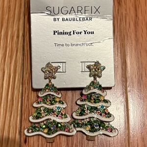 SUGARFIX Pining For You Christmas Tree Earrings